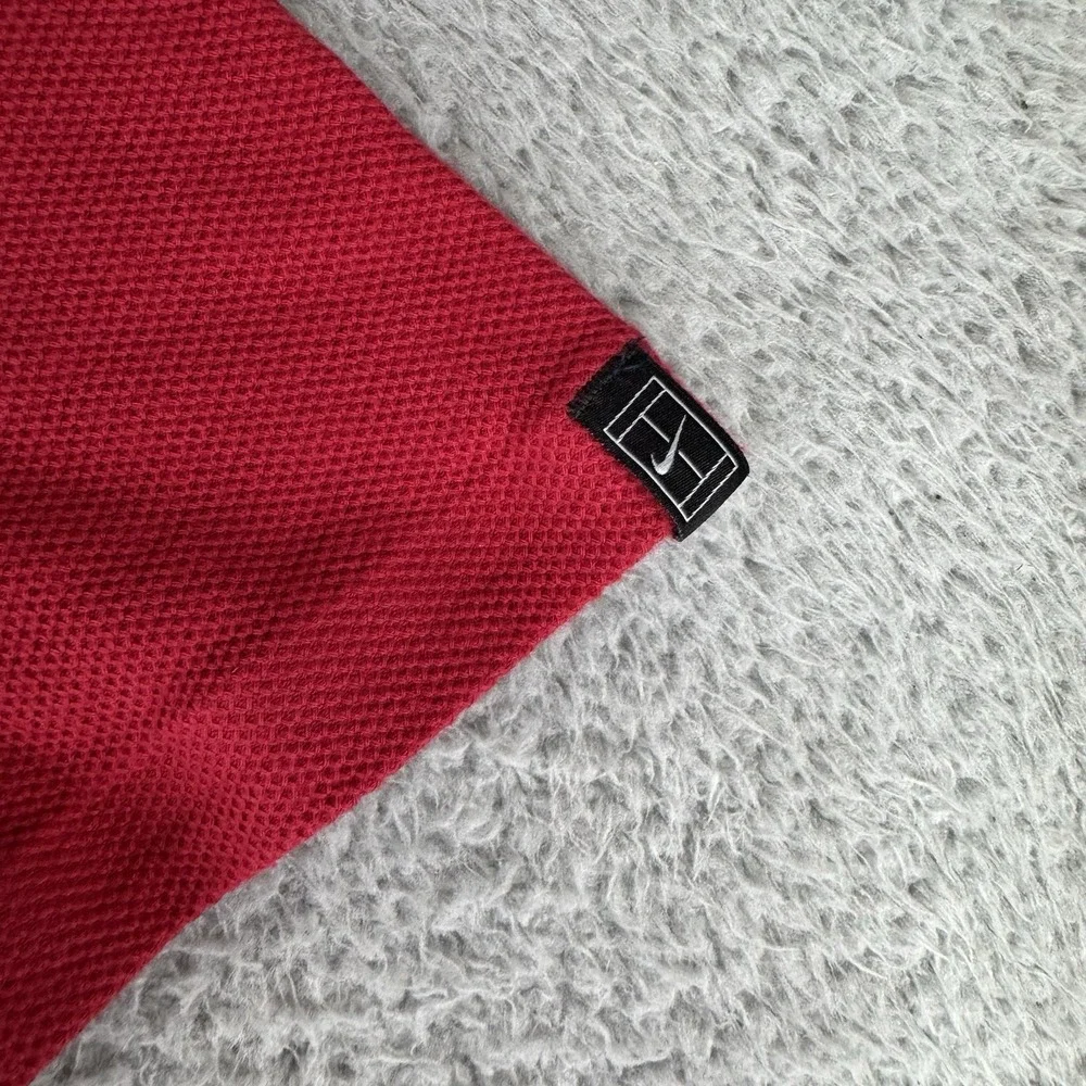 Nike Shirt Mens Roger Federer Red Crewneck Performance Rf Court Challenge Tennis